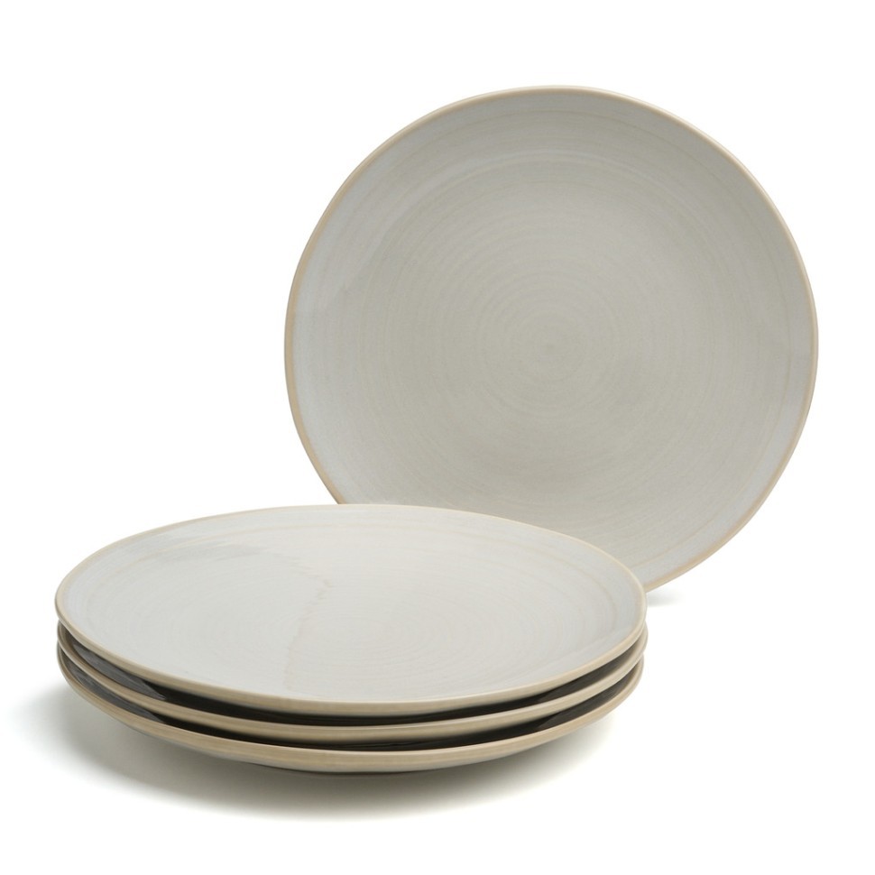 Набор тарелок закусочных bronco "concept" 4 шт. 22 см бежевый Bronco (576-1018)