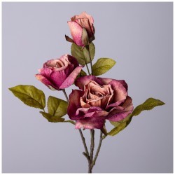 Цветок искусственный роза длина=53см мал.уп.=12шт Lefard (535-365)