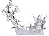 Фигурка с подсв."волшебная оленья упряжка деда мороза" 48*13 см.высота=38 см.дизайн горн.хрусталь (к Lefard (234-110)