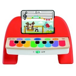 Серия Волшебное прикосновение - Музыкальная игрушка для малышей "Пианино", 7 клавиш, сенсорное, красное (12577_HP)