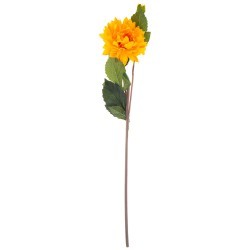 Цветок искусственный "георгин" цвет оранжевый, 65 см. Lefard (21-2026)