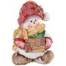 Фигурка декоративная "снеговичок с табл."счастья"  высота 16 см Lefard (169-207)