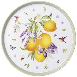 Поднос сервировочный agness "прованс лимоны" 33*2,1 см Agness (898-215)
