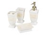 Набор для умывания 4 пр.:дозатор для мыла+стакан+подставка для зубных щеток+мыльница (кор=12наб.) Lefard (437-009)