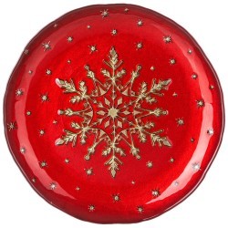 Тарелка "snow red" 21 см мал.уп.=6шт. Bronco (336-162)