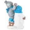 Фигурка декоративная "мальчик со снеговиком" 30*18*46см Lefard (169-653)