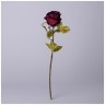 Цветок искусственный роза  , цвет бордо Lefard (535-366)