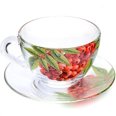 Чайная пара "Живая природа. Рябинка" (х6) " (337-Д-2)