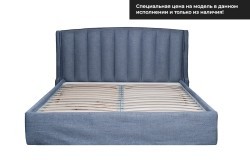 Кровать Odry c подъем.мех. шенилл синий Natur Sin 206*220*120 (TT-00016525)