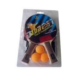 Набор для настольного тенниса Dobest BR18 1 звезда (2 ракетки + 3 мяча + сетка + крепеж) (55837)
