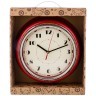 Часы настенные кварцевые "lovely home" 29,8*29,8*9,5 см цвет:красный Lefard (220-353)