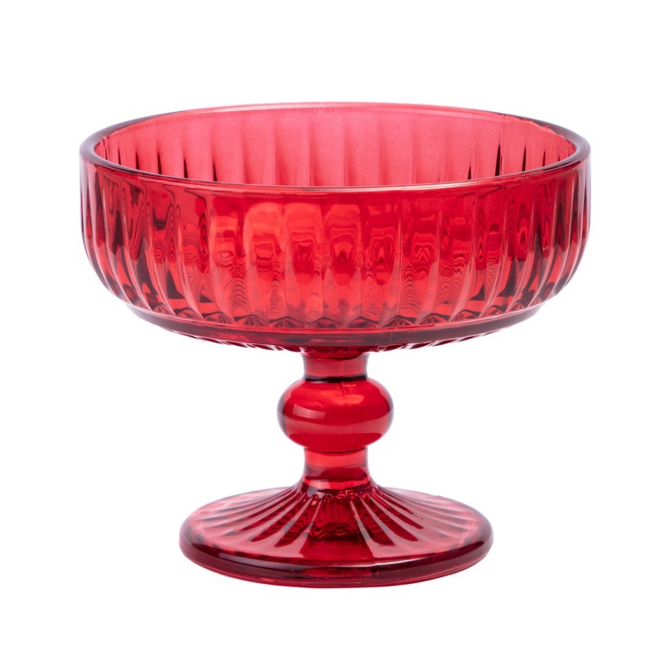 Креманка "lines" red 300мл мал.уп.=6шт Lefard (781-347)