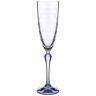 Набор бокалов для шампанского "elisabeth blue smoke" из 6 шт. 200 мл. высота=25,5 см. Bohemia Crystal (674-744)