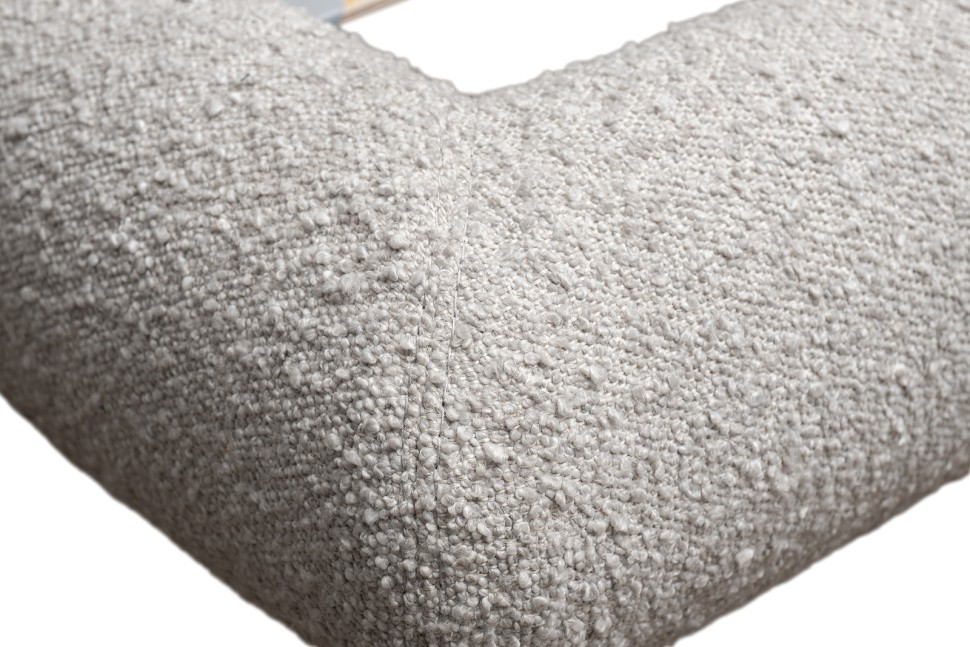 Кровать Sicilia без мех.,букле бежевая Orso BEG 240*220*87см (TT-00015426)