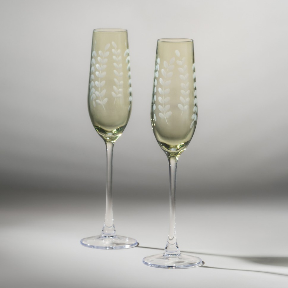 Набор бокалов для шампанского "flora" из 2 шт. 180 мл Lefard (685-106)