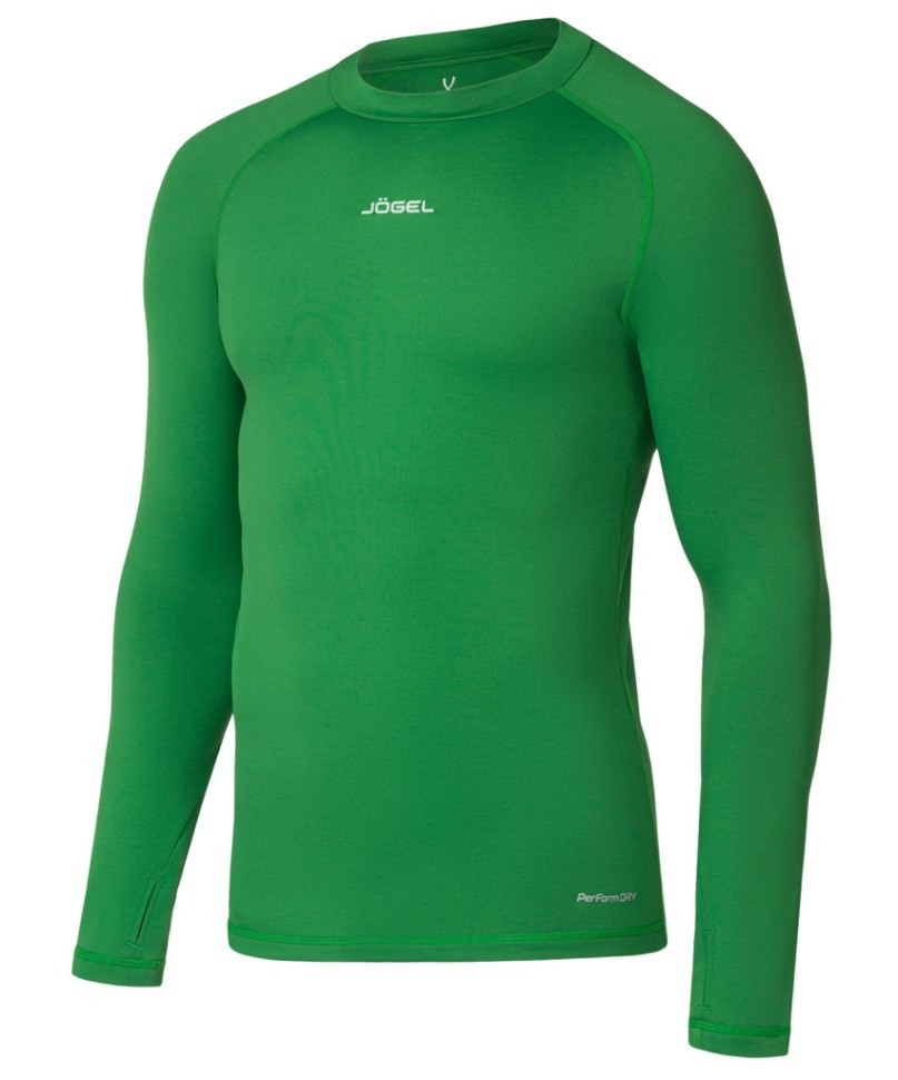 Джемпер компрессионный утепленный JOGEL CAMP PerFormDRY Baselayer Top Warm, зеленый (2126298)