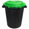 Контейнер 90 литров для мусора БАК+КРЫШКА 64 см х d 60 см ассорти IDEA М 2394 602309 (1) (90136)