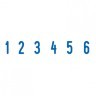 Нумератор 6-разрядный оттиск 25х4 мм синий TRODAT 4846 корпус черный 230549 (1) (92897)