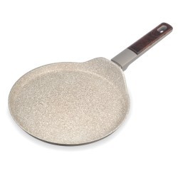 Сковорода блинная с антипригарным покрытием pfluon marble, 24*4,3 см Agness (902-117)