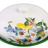 Блюдо д/блинов с крышкой 23,8х23,8х10,5см 2пр Лесные ягоды с лимонами дол LR (60147)