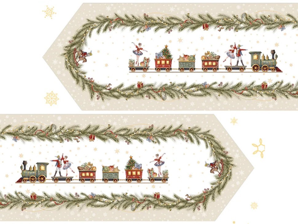 Дорожка на стол "щелкунчик", 45х400см, бежевый, 100% хлопок,твил Lefard (850-757-33)