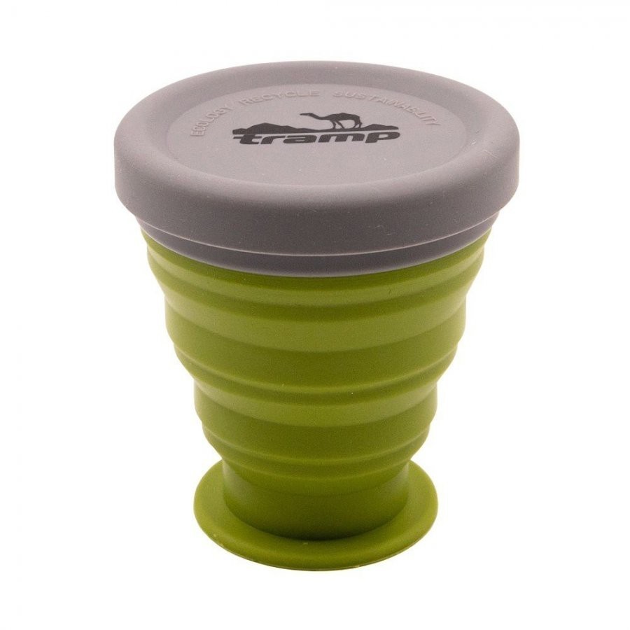 Стакан складной силиконовый Tramp 200 мл олива TRC-126 (74474)