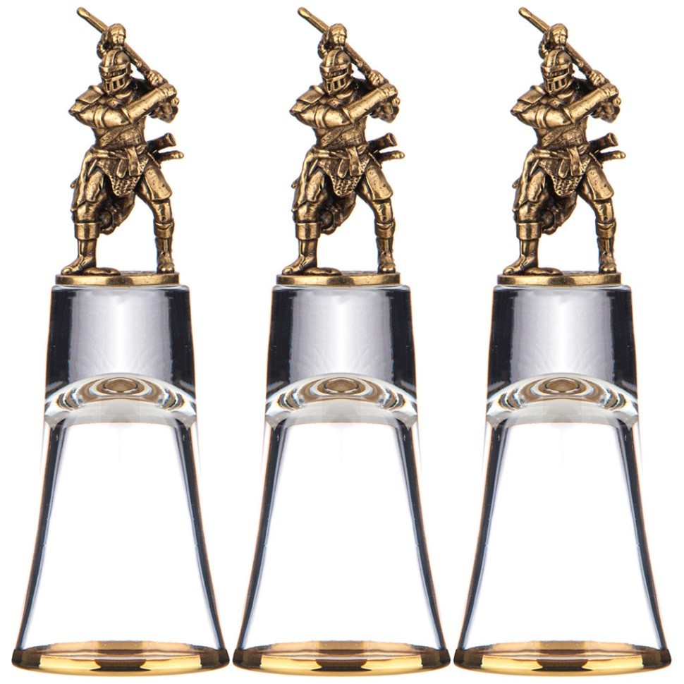 Набор штрафных стопок из 3-х шт "рыцарь" 60 мл Lefard (385-457)