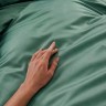 Простыня на резинке, 160х200х35см, "solid" зеленый, премиум сатин, хлопок 100%, тм лефард Lefard (989-008-7)