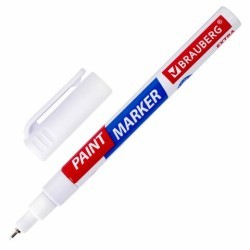 Маркер-краска лаковый Brauberg Profesional Extra 1 мм белый 151959 цена за 12 шт (86668)