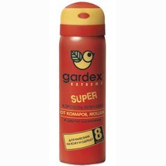 Аэрозоль Gardex Extreme Super от комаров, мошек и слепней 80мл (0140) (15112)