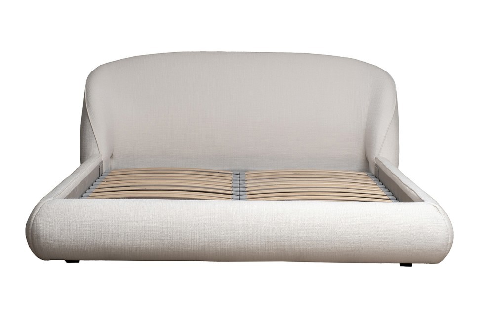 Кровать Palazzo 160 без мех.рогожка св.бежевая Norton SVBEG 198*240*90см (TT-00015054)