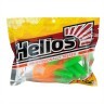 Твистер Helios Credo Double Tail 1,96"/5 см, цвет Lime & Orange 10 шт HS-27-020 (78045)