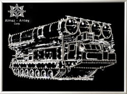 Картина Антей с кристаллами Swarovski (2318)