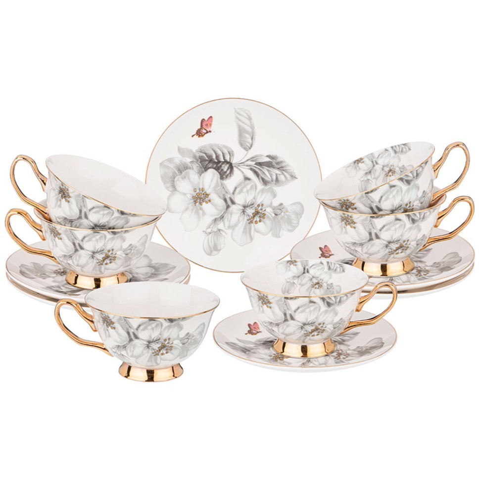 Чайный набор lefard "райские яблочки" на 6 пер. 12 пр. 200 мл Lefard (275-1222)