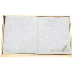 Комплект салфеток из 2 шт "камея",40х40см, 100% х/б,слон. кость SANTALINO (850-517-30)