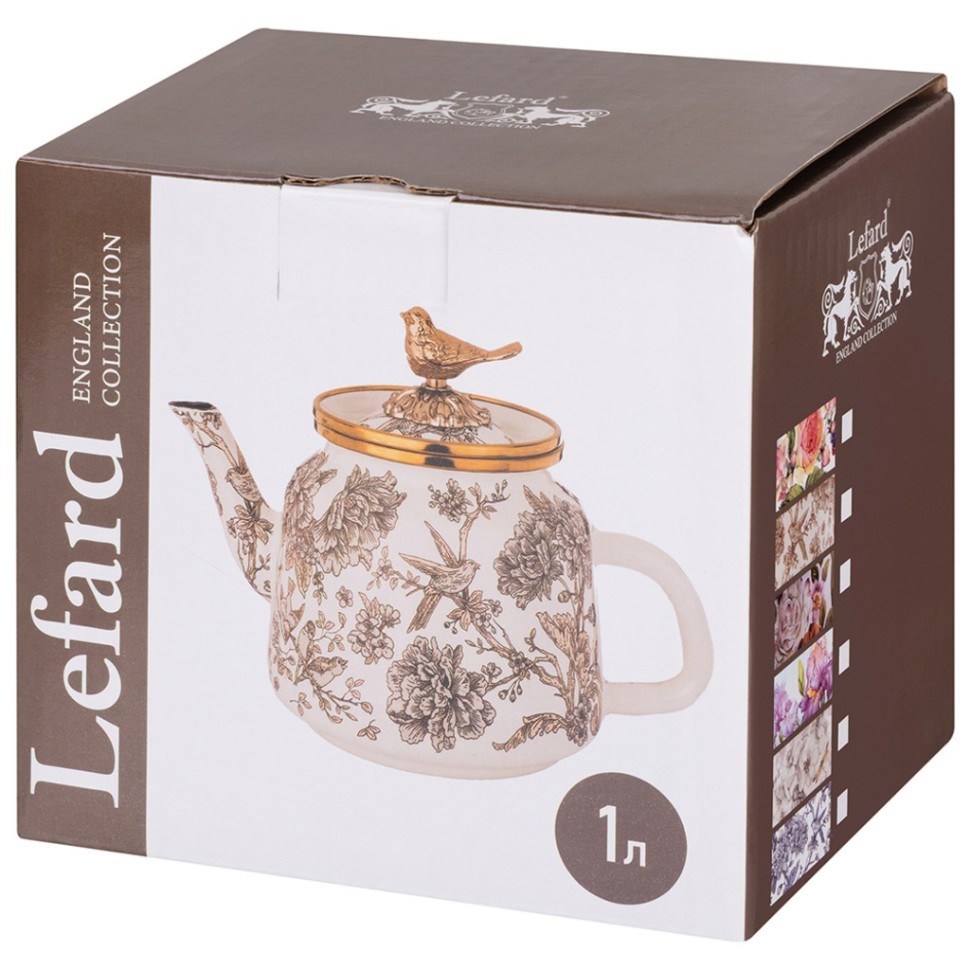 Чайник эмалированный lefard, серия яблоневый сад, 1,0л подходит для индукцион.плит Lefard (950-738)