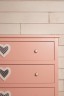 Комод "Adelina" 3 ящика в розовом цвете DM1015ETGR-ET