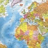 Карта мира политическая интерактивная Brauberg 101х70 см 1:32М 112381 (4) (86136)