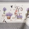 Скатерть "лавандовые коты" 110х140см, серый, 100% хлопок, твил, пропитка Текстильный Мир (850-229-20)