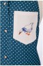 Фартук-рубашка "гуси", синий, вышивка, кружево,100% х/б Оптпромторг Ооо (850-820-74) 