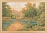 Гобеленовая картина "закат летом" 53х38см. (404-679-73) 
