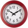 Часы настенные кварцевые "lovely home" диаметр 30 см цвет:красный циферблат 21 см Lefard (220-442)