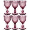 Набор бокалов для вина "гранат" 6шт. серия "muza color" 300мл. / в=17 см Lefard (781-157)