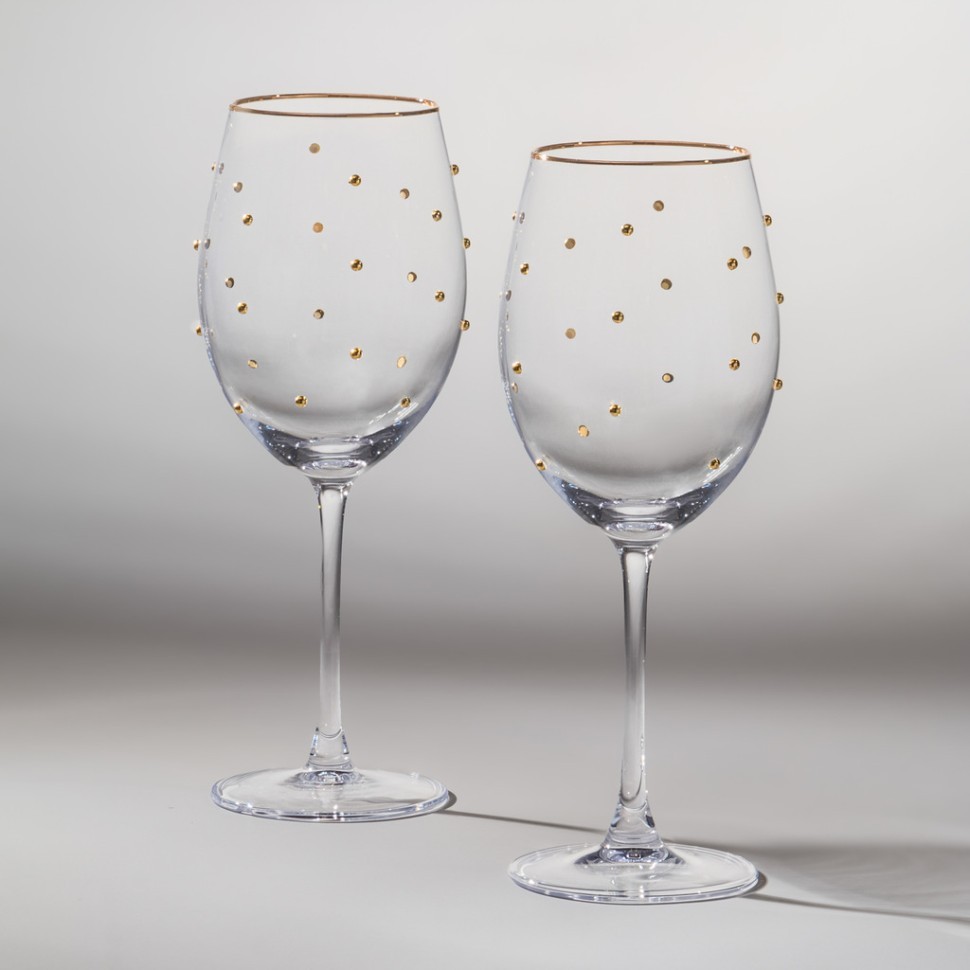 Набор бокалов для вина "goldy" из 2 шт. 540 мл Lefard (685-111)