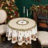 Скатерть круглая  "щелкунчик" ,150см , бежевый ,100% хлопок , твил Lefard (850-757-24)