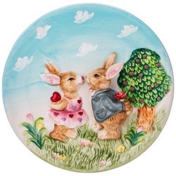 Тарелка декоративная "кролики" 21*4см Lefard (59-696)