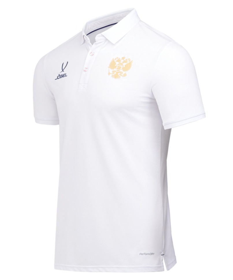 Поло парадное JOGEL NATIONAL PerFormDRY Classic Polo, белый (2110240)