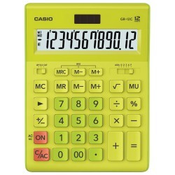 Калькулятор настольный Casio GR-12C-GN-W-EP 12 разрядов 250443 (64950)