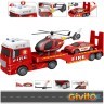 Игровой набор серии пожарная "Городской пожарно-спасательный транспортер" (Со звуком и светом) (G235-476)