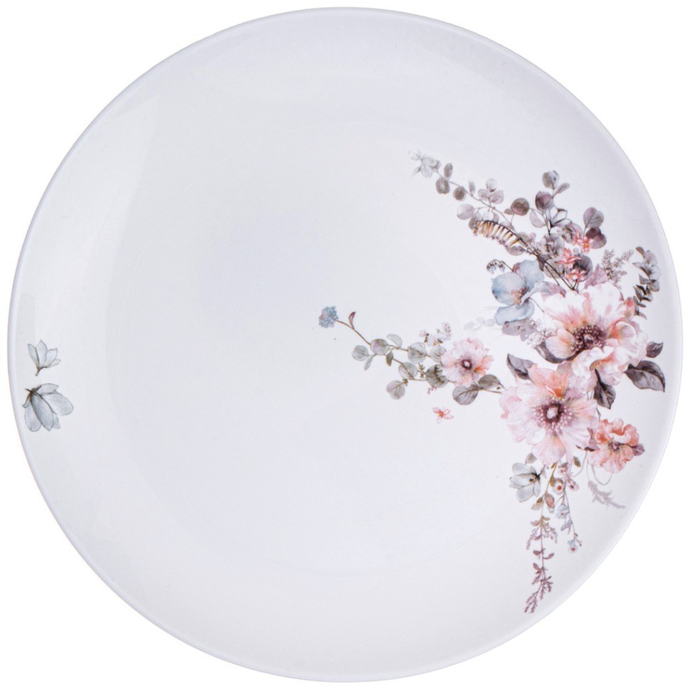 Тарелка обеденная agness flower symphony 24см Agness (598-078)